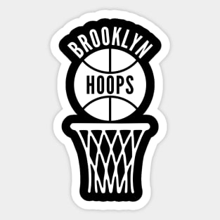 Retro Brooklyn Hoops Logo Sticker